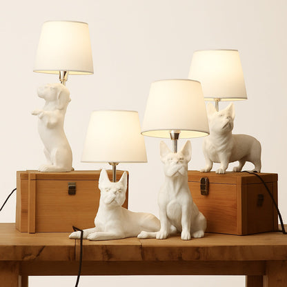 Lampe Chien en Résine – Luminaire Décoratif Animal
