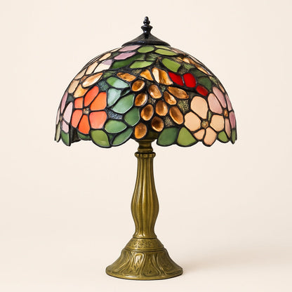 Lampe Tiffany Floréal – Abat-jour en Vitrail Floral