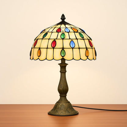 Lampe Tiffany Moderne en Verre et Métal – 46x78 cm