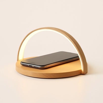 Lampe de chevet avec chargeur à induction intégré