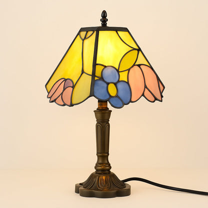 Lampe Tiffany Printanière en Vitrail Fait Main