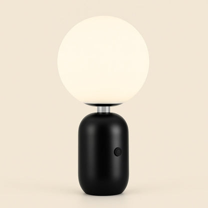 Lampe de Chevet Boule Style Nordique – Métal et Verre