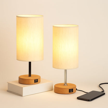 Lampe de chevet avec chargeur à induction intégré