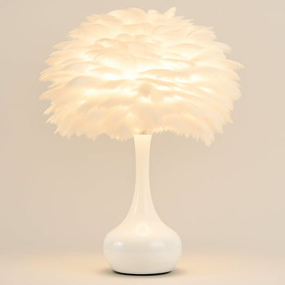Lampe à Plume – Luminaire Décoratif Élégant