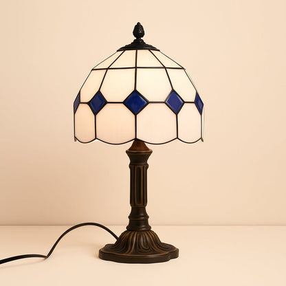 Lampe Tiffany Violette – Abat-jour Vitrail Pastel