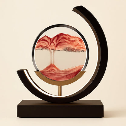 Lampe Sable Mouvant en Métal – Décoration Artistique