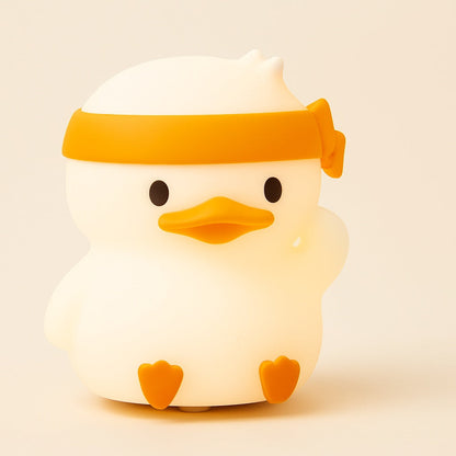 Veilleuse Canard Sportif en Silicone – Lumière Douce