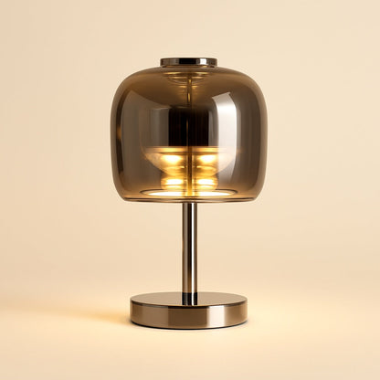 Lampe de Chevet en Verre et Métal – Design Épuré