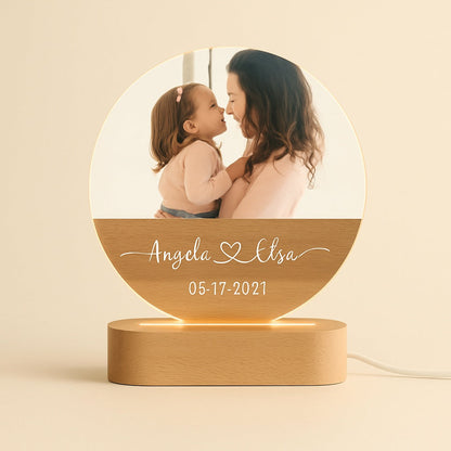 Lampe de Chevet Personnalisée avec Photo