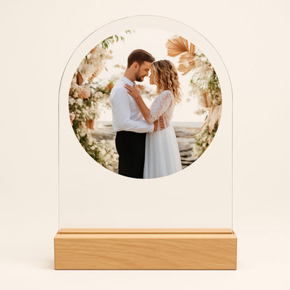 Lampe de Chevet Personnalisée Photo & Prénom