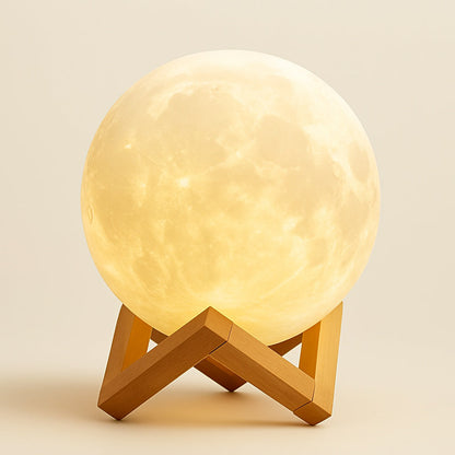 Lampe Lune 3D – Veilleuse Tactile Rechargeable USB