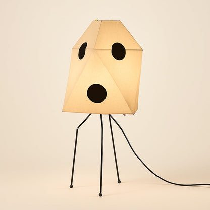 Lampadaire Japonais en Papier de Riz et Métal