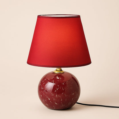 Lampe de Chevet Céramique Bordeaux – Style et Caractère