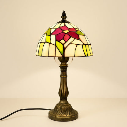 Lampe Tiffany Fleur Écarlate – Art du Vitrail
