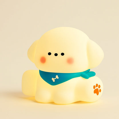 Veilleuse Bébé en Silicone Souple – Motif Chien Adorable