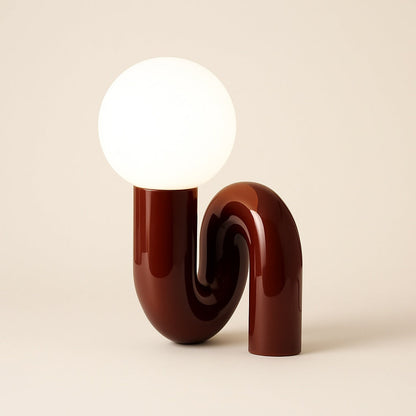 Lampe à Poser Design Italien en Résine et Verre