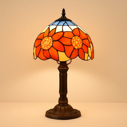 Lampe Tiffany Soleil – Abat-jour Vitrail Fait Main