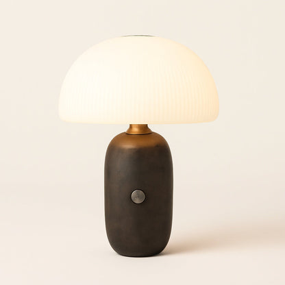 Lampe à Poser en Marbre – Design Naturel et Lumière Douce