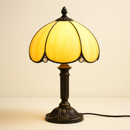 Lampe Tiffany Ambre – Artisanale et Chaleureuse