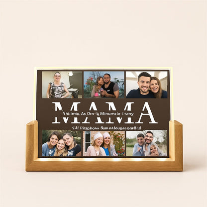 Lampe Personnalisable en Bois et Acrylique – Photo & Message