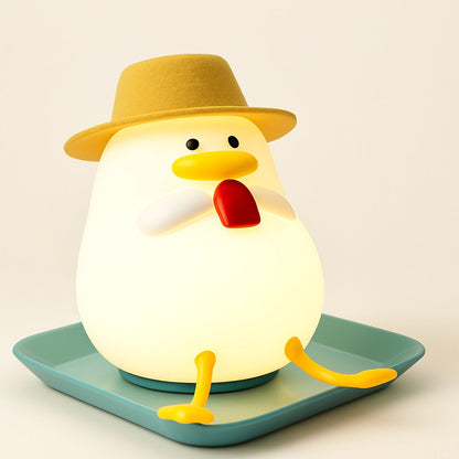 Veilleuse Canard avec Chapeau Amovible pour Enfant