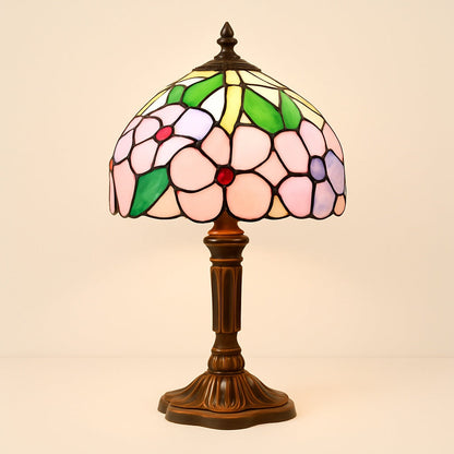 Lampe Tiffany Orchidée en Vitrail – Artisanat Floral