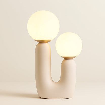 Lampe de Chevet Design Cactus en Résine et Verre