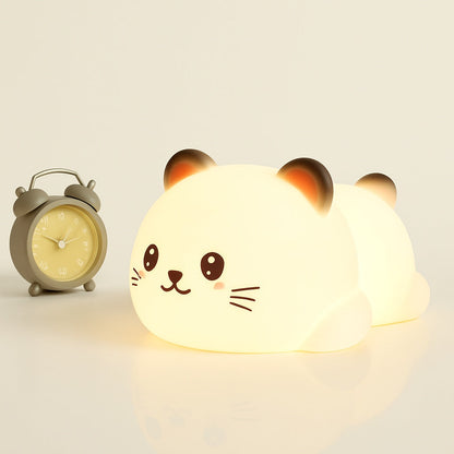 Veilleuse Chat en Silicone – Lumière Douce pour Enfant