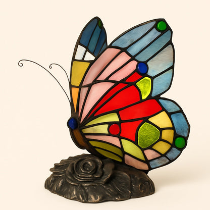 Lampe Tiffany Papillon Vintage – Art Nouveau Artisanal