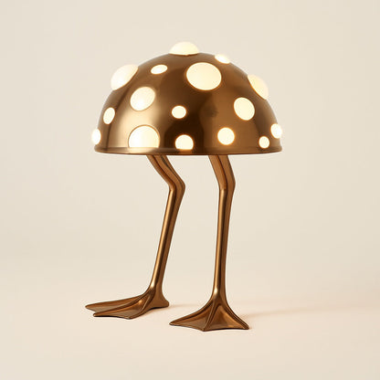 Lampe de Table Design Champignon en Métal