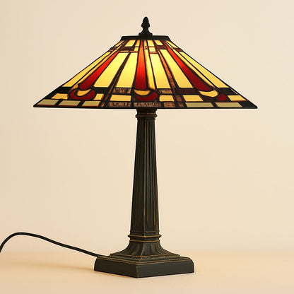 Lampe Tiffany Rubis Royal – Art du Vitrail et Élégance