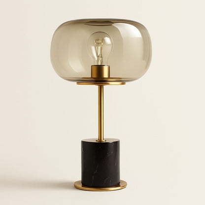 Lampe de Chevet Marbre, Verre et Métal – Design Luxe