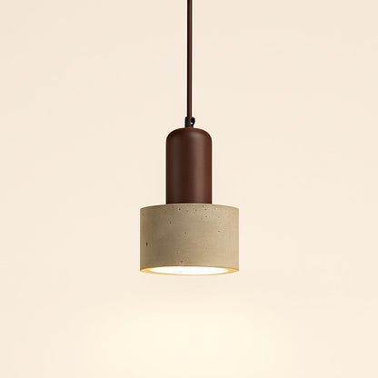 Lampe de Chevet Suspendue Travertin et Bois