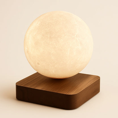 Lampe Lune Lévitation Magnétique – Base en Bois