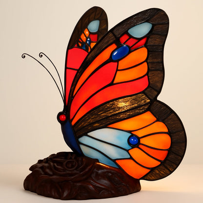 Lampe Tiffany Papillon Art Déco en Vitrail