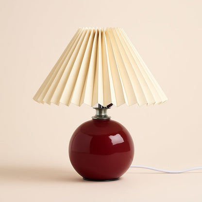 Lampe de Chevet Vintage en Céramique et Tissu