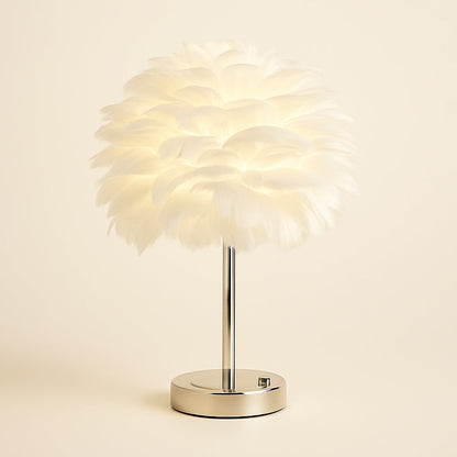 Lampe de Chevet à Plumes – Ambiance Cocooning