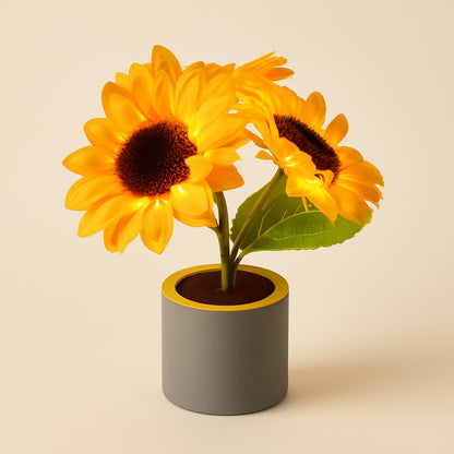 Lampe de Chevet Tournesol Rechargeable – Lumière Douce