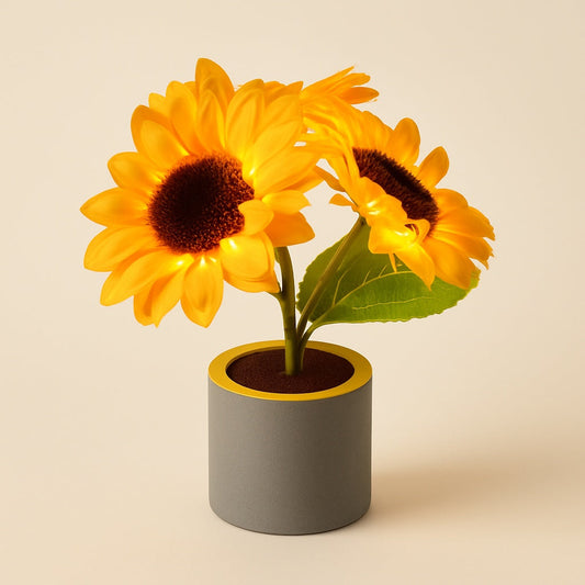 Lampe de Chevet Tournesol Rechargeable – Lumière Douce