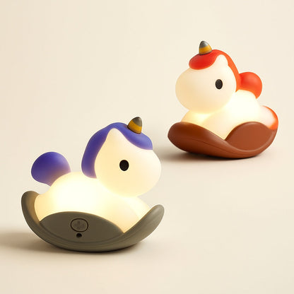 Veilleuse Licorne Bébé en Silicone – Lumière Douce
