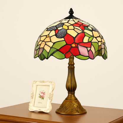 Lampe Tiffany Floraison en Vitrail – Décor Floral