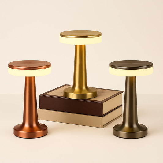 Lampe de Chevet Métal Tactile Rechargeable