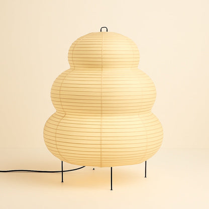 Lampe Japonaise en Papier de Riz – Structure Métal