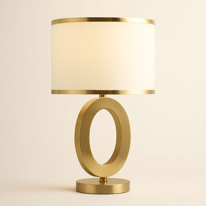 Lampe de Chevet Blanc et Doré – Design Élégant