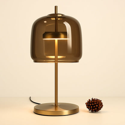 Lampe de Chevet en Verre et Métal – Design Italien