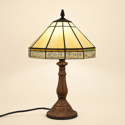 Lampe de Table Style Tiffany en Vitrail