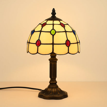 Lampe Tiffany Joyaux – Abat-jour Vitrail Artisanal