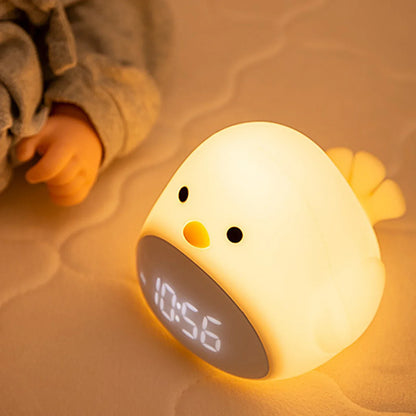 Réveil Veilleuse Poussin pour Enfant – Rechargeable