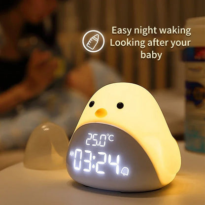 Réveil Veilleuse Poussin pour Enfant – Rechargeable