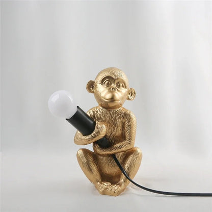 Lampe Singe en Résine – Décoration Originale et Lumineuse